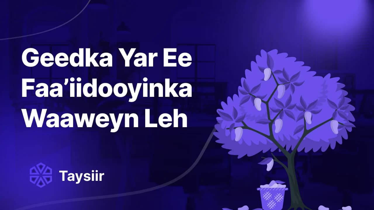 Geedka Yar Ee Faa’iidooyinka Waaweyn Leh