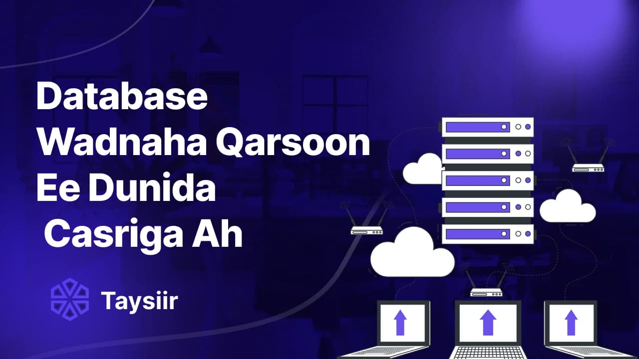 Database: Wadnaha Qarsoon Ee Dunida Casriga Ah
